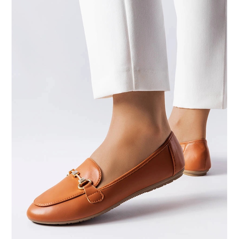 Brown decorative loafers from Lejeune 1