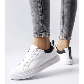 Black and white sneakers with embossing from Dreux 1