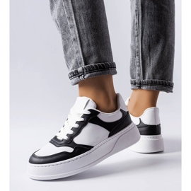 Black and white boots with a thicker sole from Baron 1