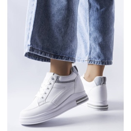 White sneakers with glitter inserts from Bonevil 1