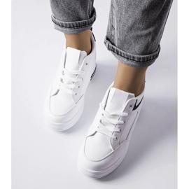 White sneakers with glitter inserts from Bonevil 1