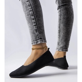 Black fabric ballerinas from Drouin 1