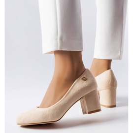 Beige elegant Picard pumps 1