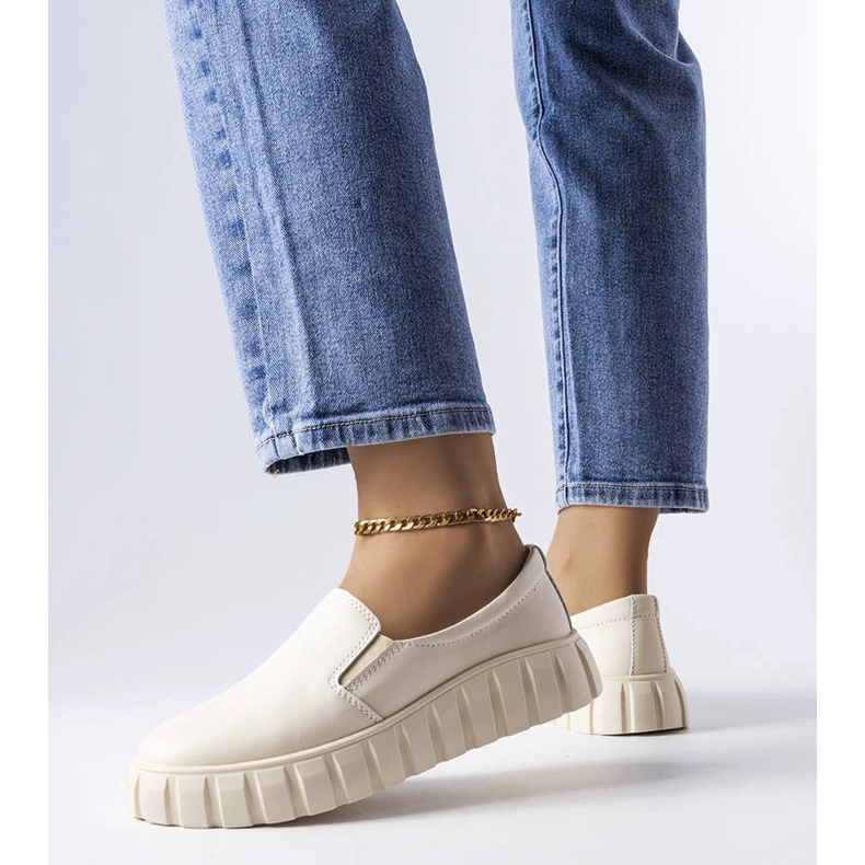 Beige brogues LS5379 Taupe 1