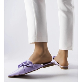 Patenaude purple chain slides violet 1