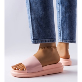 Pink slippers on the Paquette platform 2