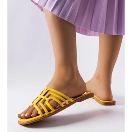 Women's yellow Gandy slippers 2 Women's yellow Gandy slippers 2