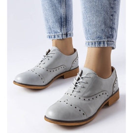 BM Gray LS5379 Taupe brogues grey 1