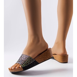 Black wedge sandals from Elitha 1