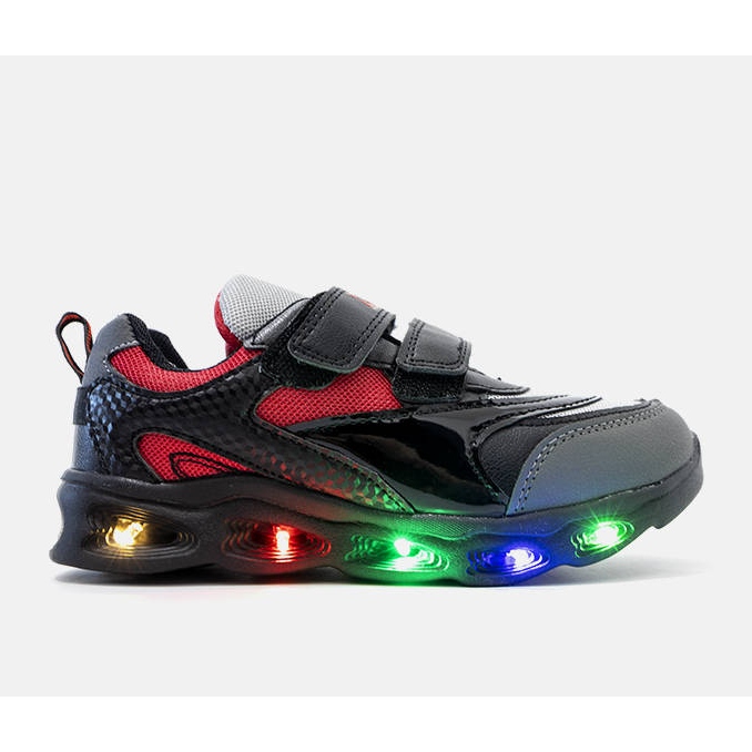 Black sneakers with a glowing sole from Rue 1