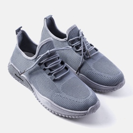 Gray men's Benjamin sneakers grey 1