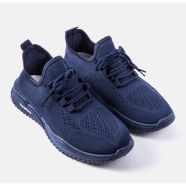 Navy men's Benjamin sneakers blue 1