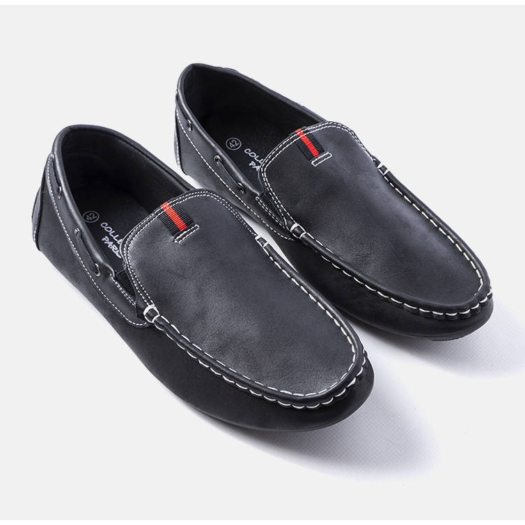Men's black moccasins from Michaud 1