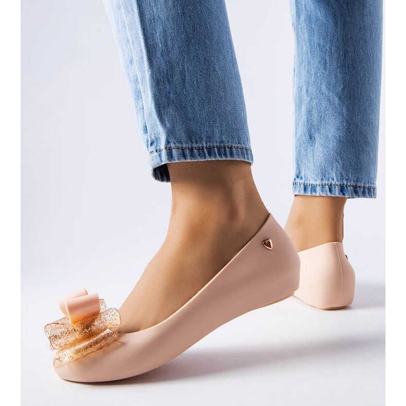 BM Beige ballerinas from Jerome with a bow 2