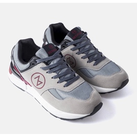 Vinceza Gray men's Vincez sneakers grey 1