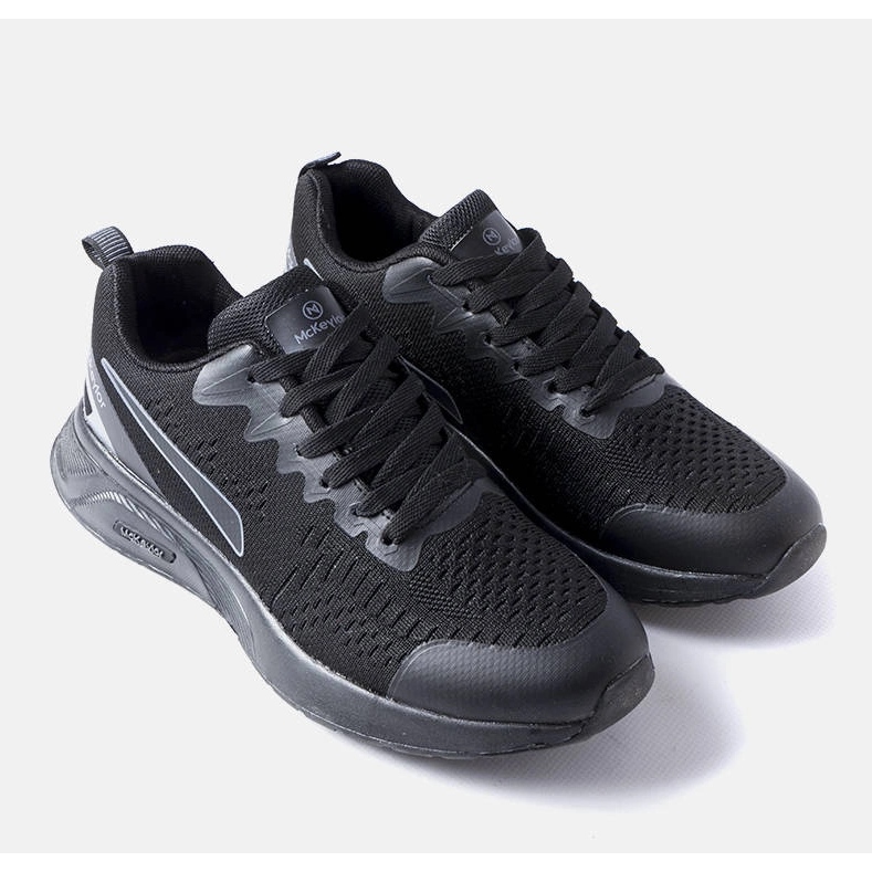 Vinceza Vincez men's black sneakers 1