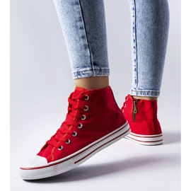 Red ankle boots from Alaine 2