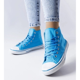 Blue high-top sneakers from Alaine 1