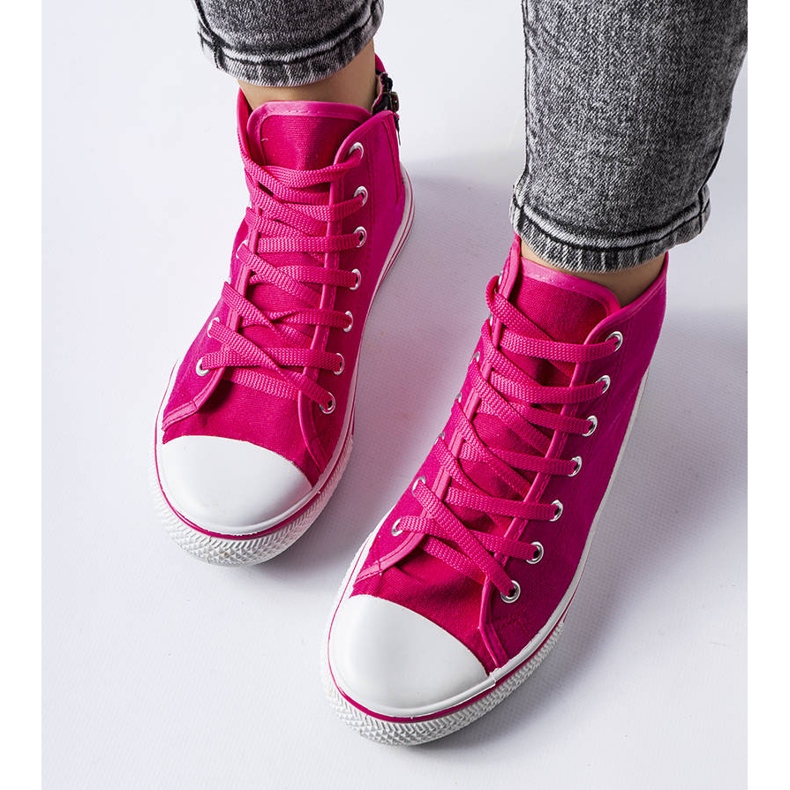 Pink high-top sneakers from Alaine 1 Pink high-top sneakers from Alaine 1
