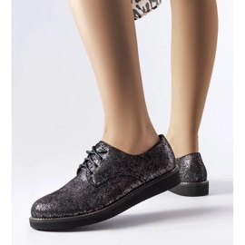 Black glitter brocade shoes from Cemetery 1 Black glitter brocade shoes from Cemetery 1