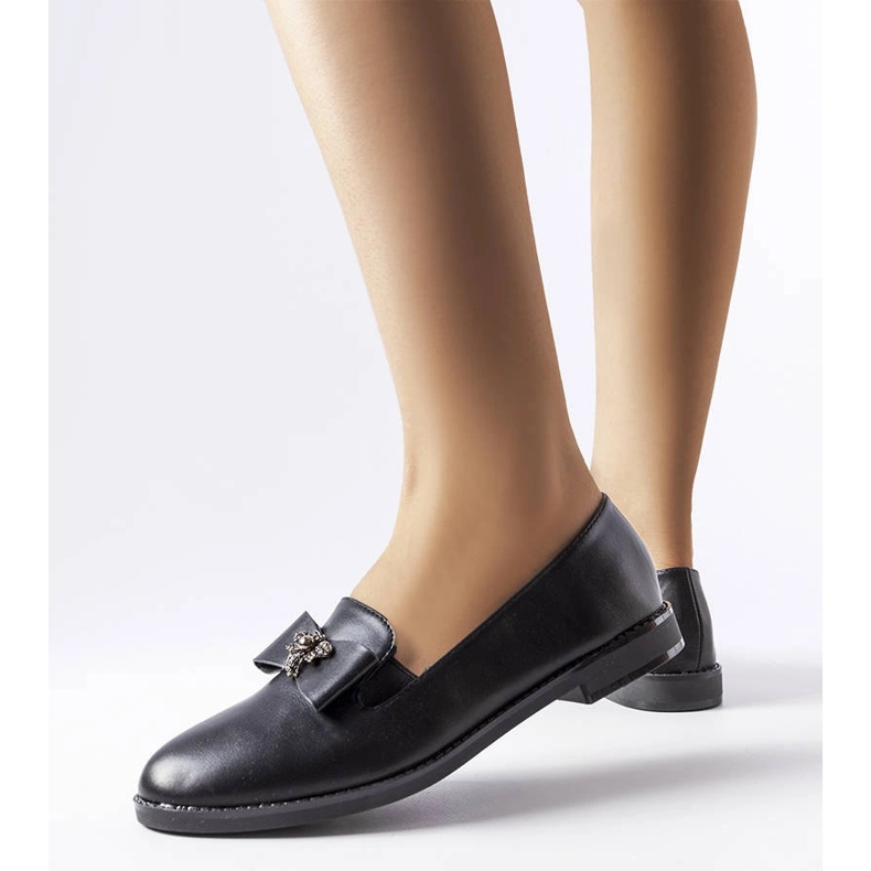 Black decorative loafers from Ila 1