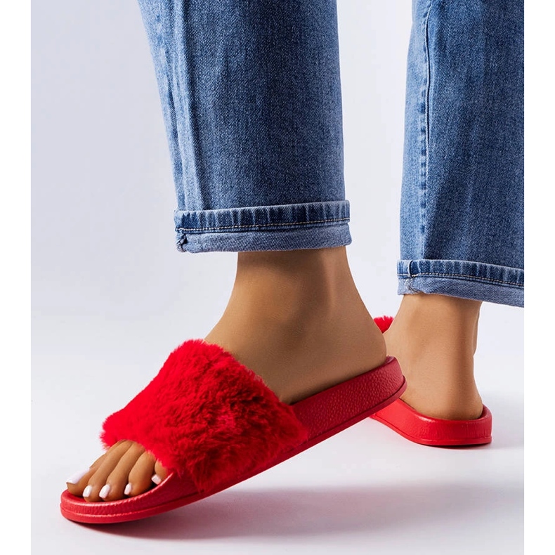 Red slides with fur from Raffaele 1