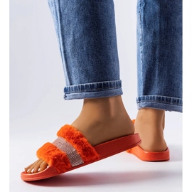 Orange sliders with cubic zirconia from Carrito 2