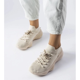 Beige canvas sneakers from Côté 1