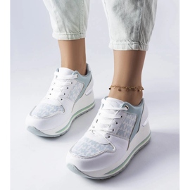 Green wedge sneakers from Pouliotte 1