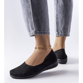 Black fabric ballerinas from Provencher 1