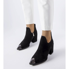 Karino black leather boots 1