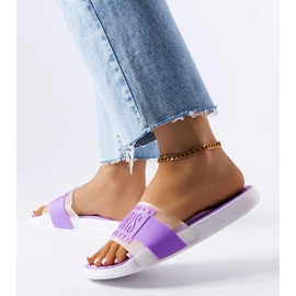 Purple rubber slippers from Paris 1