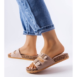 Brown mules with cork soles from Cincinna 2