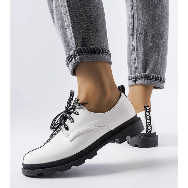 White brogues with a contrast sole from Hanifan 1