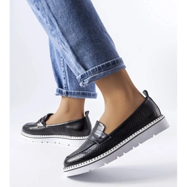 Black perforated brogues from Bloomsburg 1