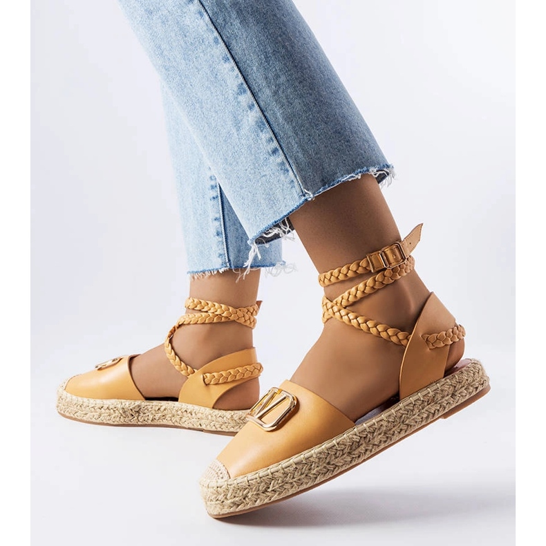 Parent brown lace-up espadrilles 1