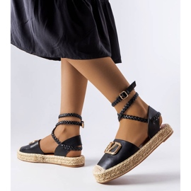 Parent black lace-up espadrilles 1