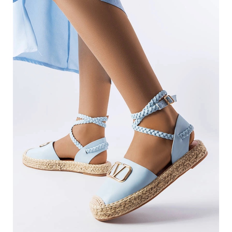 Blue lace-up espadrilles from Parent 1