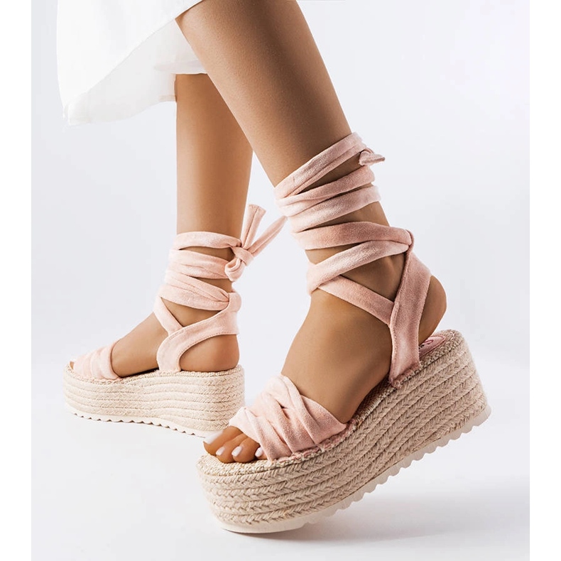Seastar Pink platform espadrilles from Loiseau 1