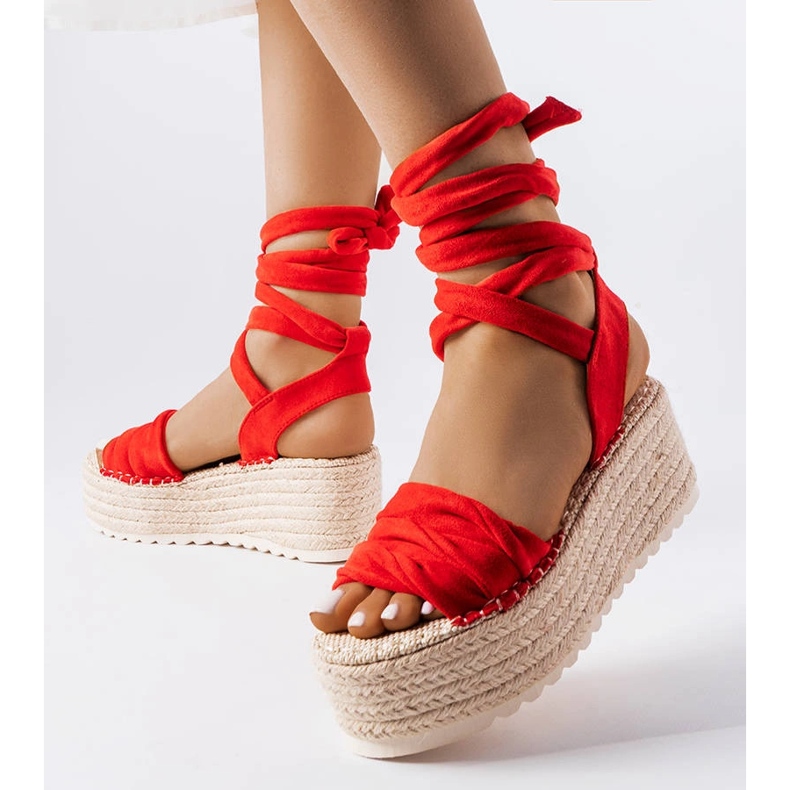 Seastar Red platform espadrilles from Loiseau 1