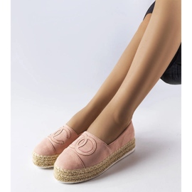 Pink platform espadrilles from Beaudry 1