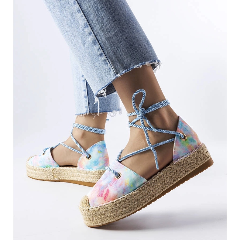 Blue platform espadrilles from Duffet 1