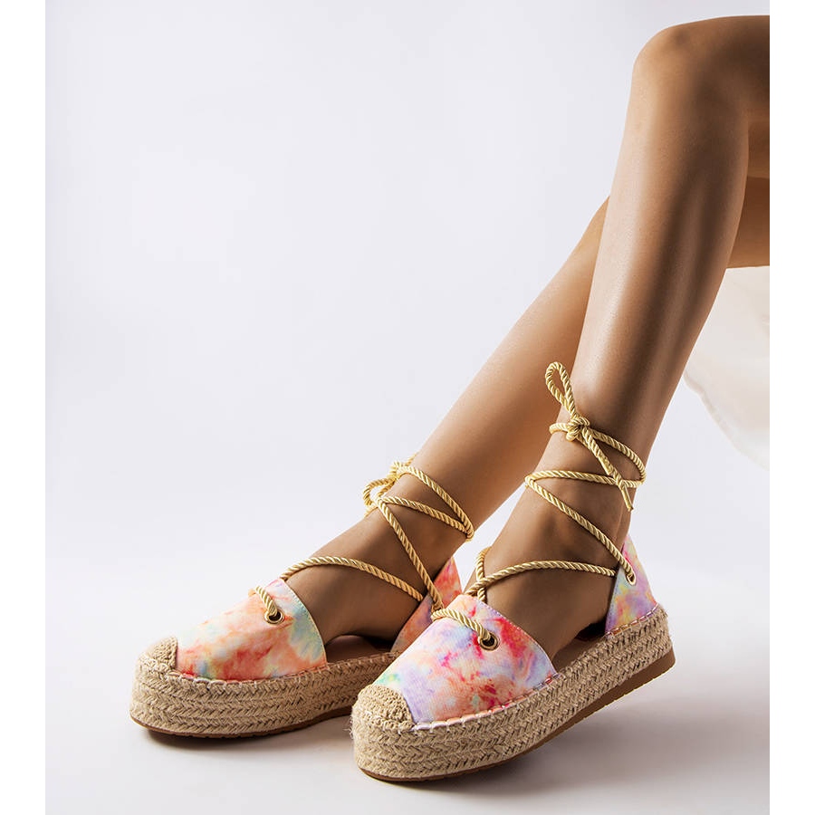 Lace up 2025 flatform espadrilles