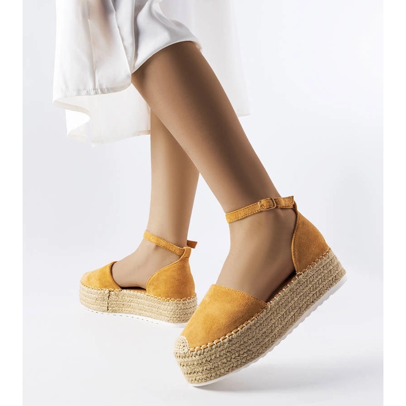 Brown platform espadrilles from Clousson 1
