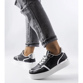 Black platform sneakers from Tooele 1