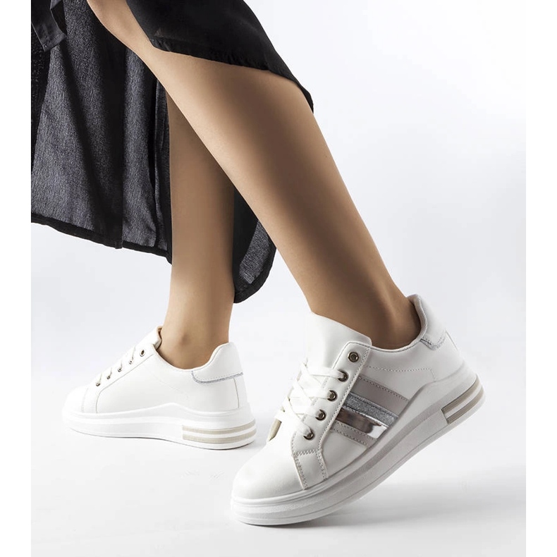 Sacaton platform white sneakers 1