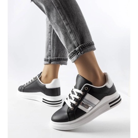 Sacaton platform black sneakers 1