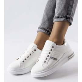 White sneakers with inserts from Deans 1