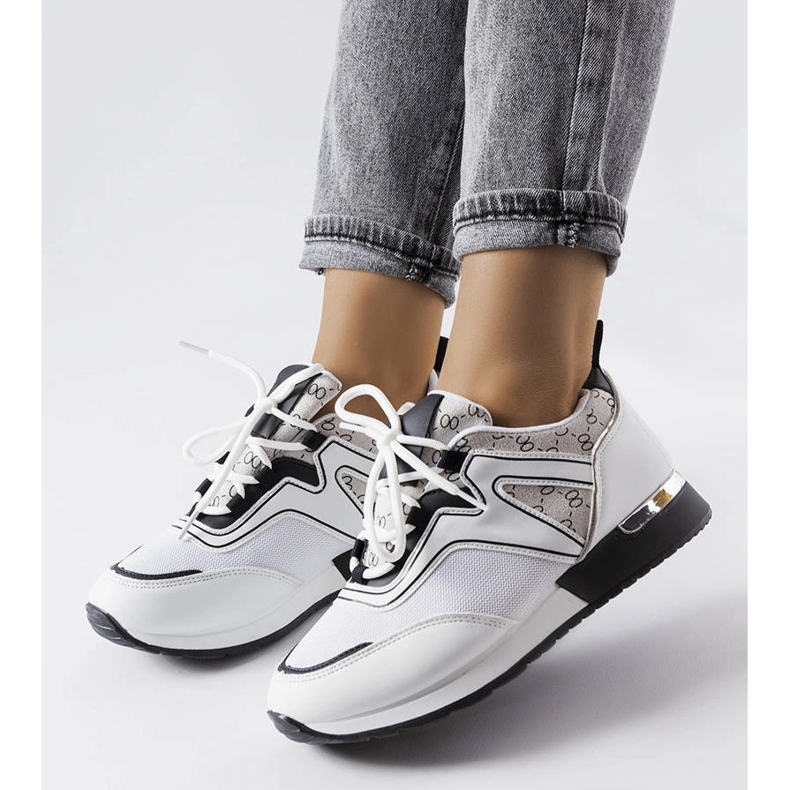 White sneakers with black elements from Bedord 1 White sneakers with black elements from Bedord 1