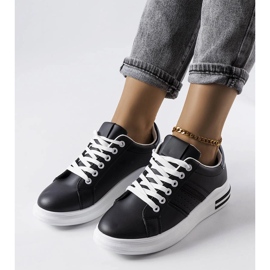 Black platform sneakers from Lanoie 1